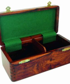 Jeu d'échec & Echiquier Boîte en bois massif 28 x 13