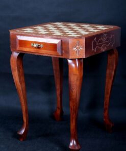 338-1-Plateau-échecs-pliant-plastique-marron-blanc