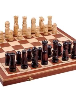 162-1-Ensemble-Mars-Jeu-Echecs-Bois-érable-Echiquier-Pliant-Bois-Hêtre