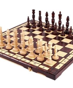 157-1-Ensemble-Oak-Jeu-Echecs-Bois-Chêne-Echiquier-Bois-Acajou-Chene