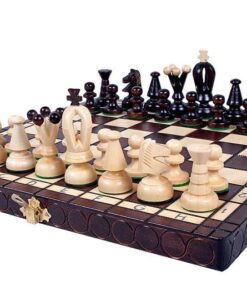 183-1-Ensemble-Classic-Jeu-Echec-bois-Charme-Hêtre-Echiquier-Pliant-Bois