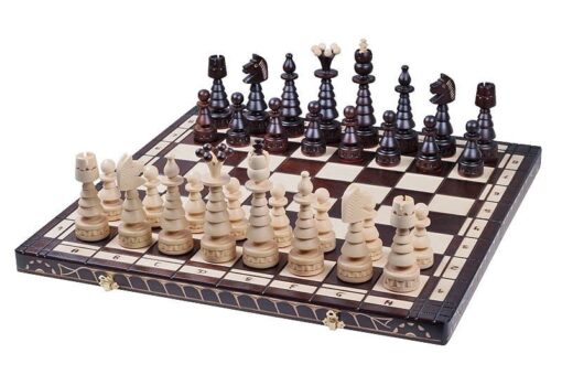 165-1-Ensemble-King's-Moyen-Jeu-Echecs-Bois-Erable-Echiquier-Bois-Hêtre