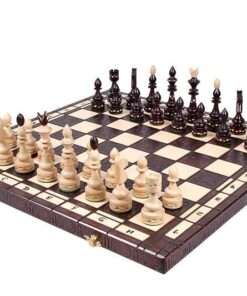 177-1-Ensemble-Olympic-Petit-Jeu-Echecs-Bois-Charme-Hêtre-Echiquier-Bois-Hêtre