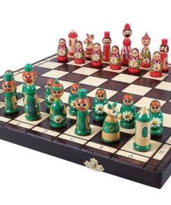 210-1-Ensemble-Junior-Jeu-Echecs-Bois-Charme-Sycomore-Echiquier-Bois-Hêtre
