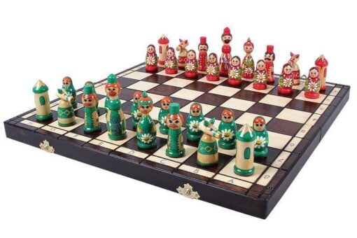 210-1-Ensemble-Junior-Jeu-Echecs-Bois-Charme-Sycomore-Echiquier-Bois-Hêtre