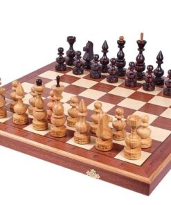 164-1-Ensemble-King's-Grand-Jeu-Echecs-Bois-Charme-Echiquier-Bois-Hêtre