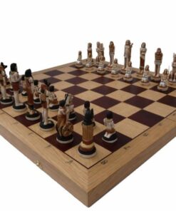 288-1-Ensemble-Tourist-Jeu-Echec-Bois-Charme-Hêtre-Lestée-Echiquier-Bois-Erable-Acajou