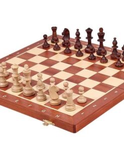 158-1-Ensemble-Grand-Chateau-Jeu-Echecs-Bois-Tilleul-Echiquier-Bois-Acajou-Erable