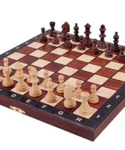 154-1-Ensemble-Grand-Cesar-Jeu-Echecs-Bois-Tilleul-Echiquier-Pliant-Bois-Hêtre